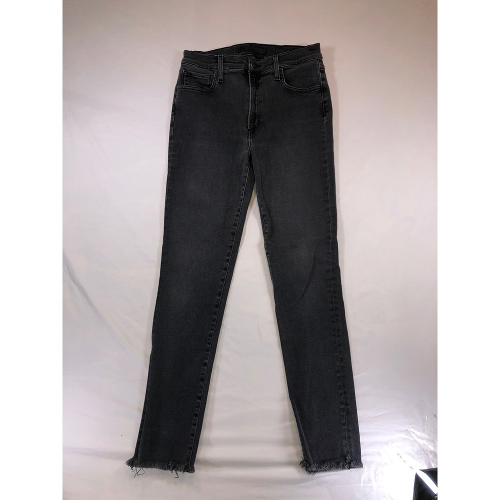 Joes Jeans Cielo High Rise Skinny Ankle Frayed Hem Black Jeans Size 29